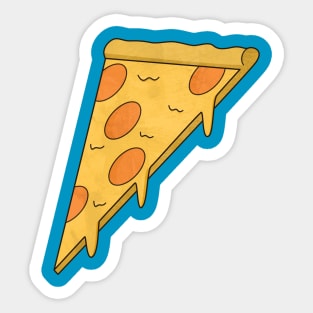 Distressed Pizza T-Shirt Sticker